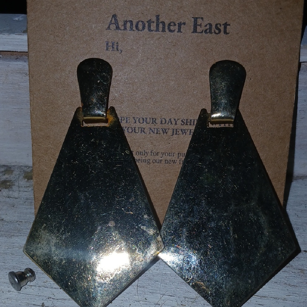 Vintage Gold Geometric Earrings
